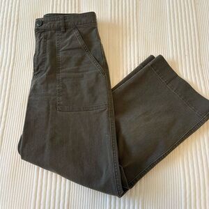 Club Monaco Dark Olive Flare Pants